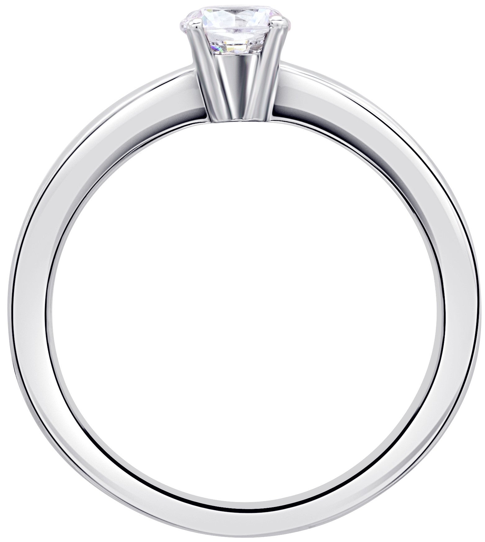 0.1 ct Diamant Brillant Ring aus 950 Platin von ONE ELEMENT – Bild 2