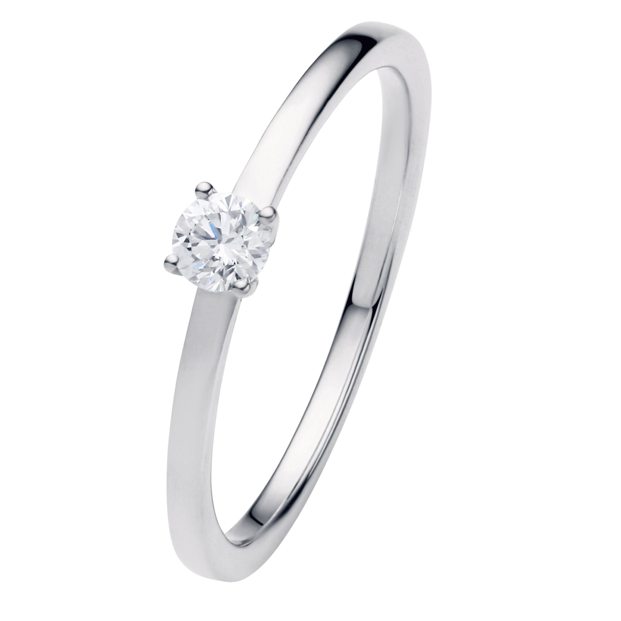 0.2 ct Diamant Brillant Ring aus 950 Platin von ONE ELEMENT – Bild 1