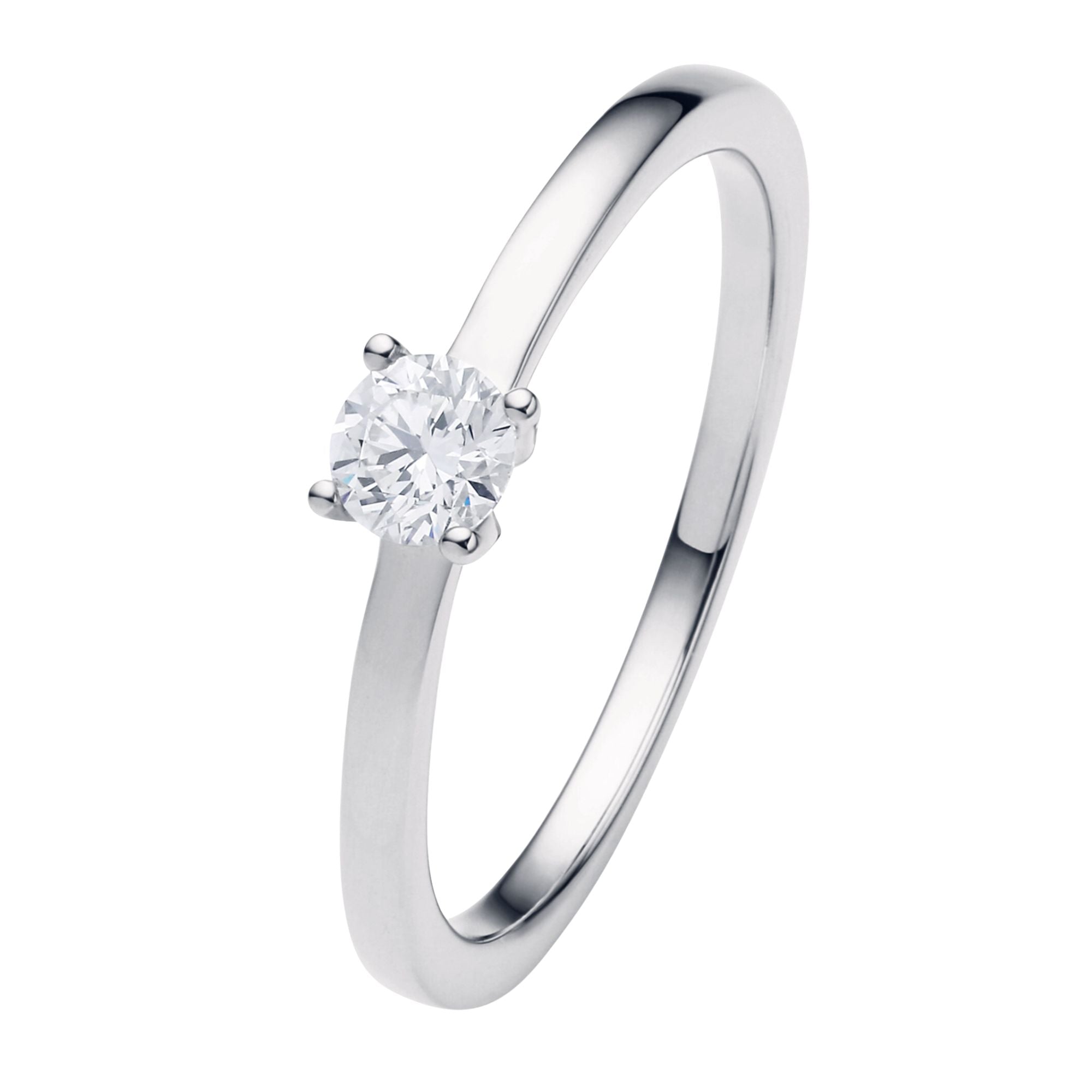 0.25 ct Diamant Brillant Ring aus 750er Weißgold von ONE ELEMENT – Bild 1