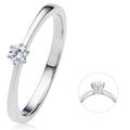 Diamantring aus 585er Weißgold, 0,1 ct von ONE ELEMENT