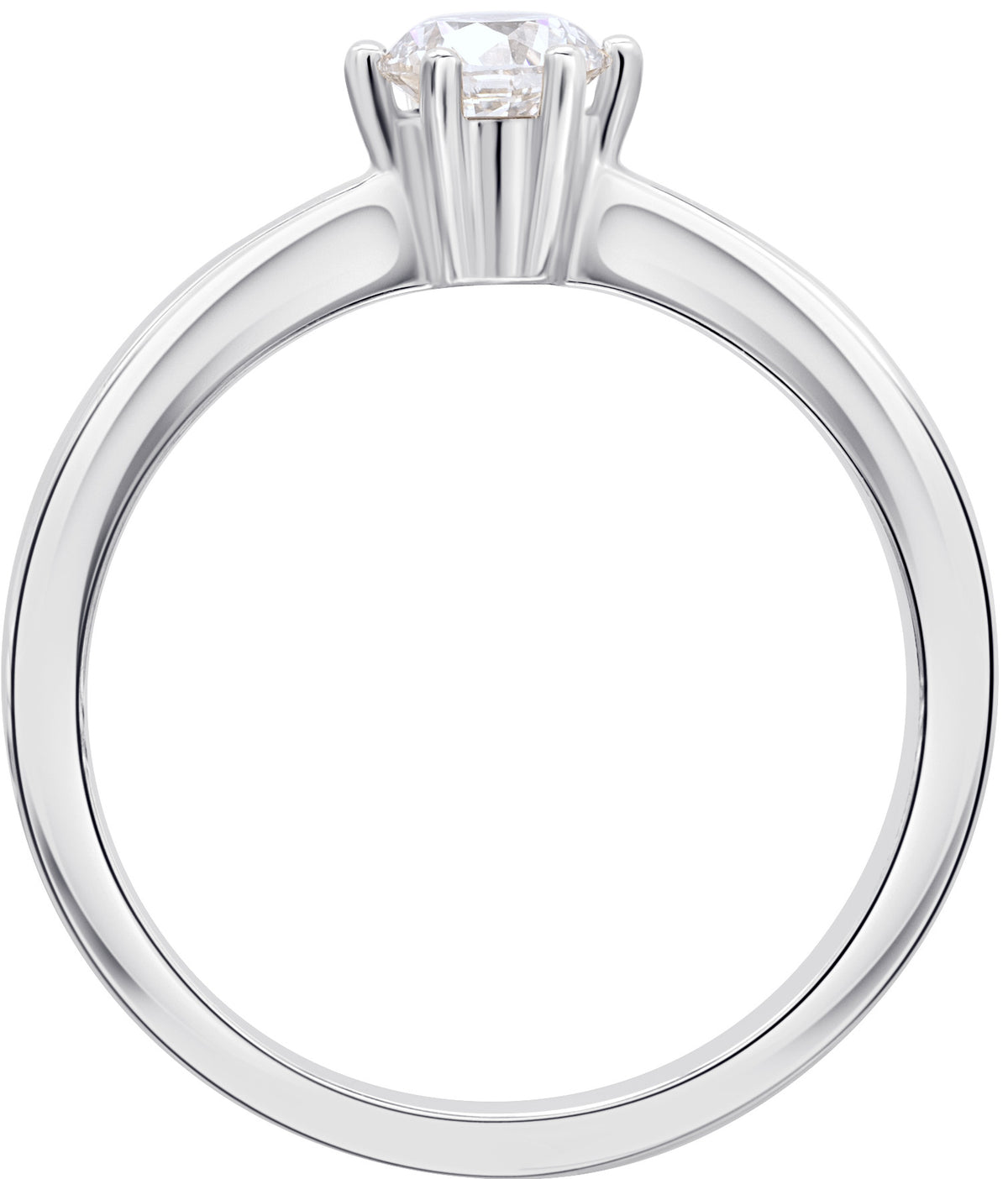 0.2 ct Diamant Brillant Ring aus 585er Weißgold von ONE ELEMENT – Bild 2
