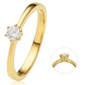 0.15 ct Diamant Brillant Ring aus 585er Gelbgold von ONE ELEMENT – Bild 1