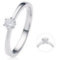 0.15 ct Diamant Brillant Ring aus 585er Weißgold von ONE ELEMENT – Bild 1