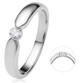 Diamantring in Spannfassung aus 585er Weißgold, 0,17 ct von ONE ELEMENT