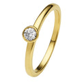 0.15 ct Diamant Brillant Zarge Ring aus 585er Gelbgold von ONE ELEMENT – Bild 1