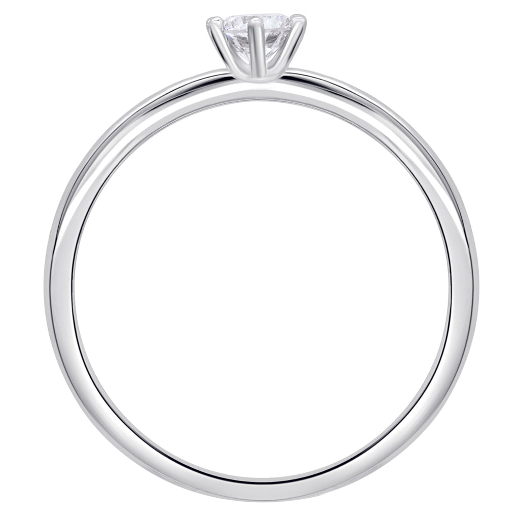 0.2 ct Diamant Brillant Ring aus 750er Weißgold von ONE ELEMENT – Bild 2