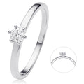 0.2 ct Diamant Brillant Ring aus 750er Weißgold von ONE ELEMENT – Bild 1