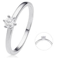 0.25 ct Diamant Brillant Ring aus 750er Weißgold von ONE ELEMENT – Bild 1