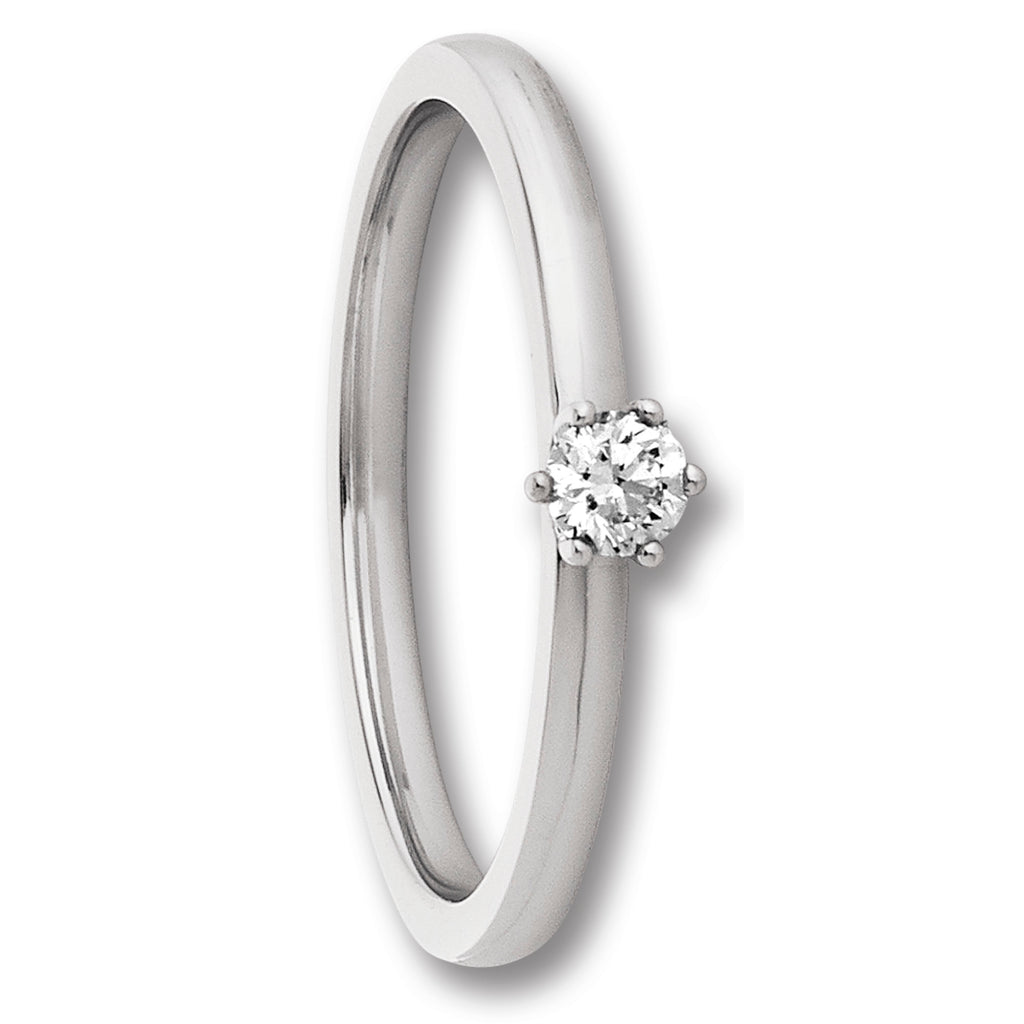 0.25 ct Diamant Brillant Ring aus 750er Weißgold von ONE ELEMENT – Bild 2