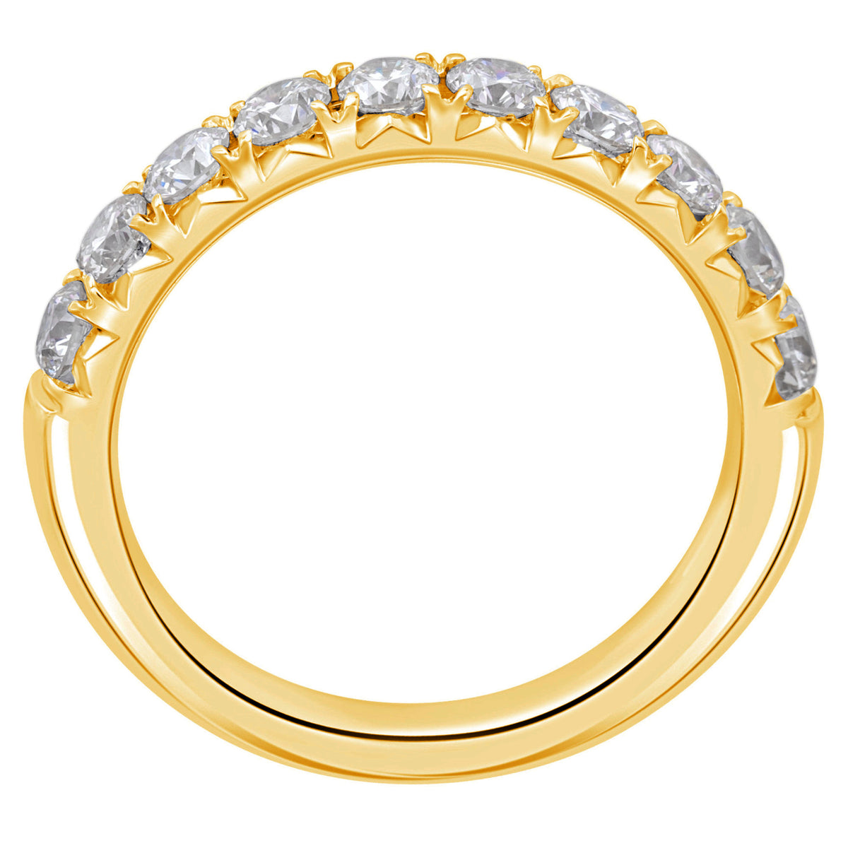 0.25 ct Diamant Brillant Memoire Ring aus 585er Gelbgold von ONE ELEMENT – Bild 1