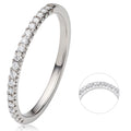 0.15 ct Diamant Brillant Memoire Ring aus 585er Weißgold von ONE ELEMENT – Bild 1