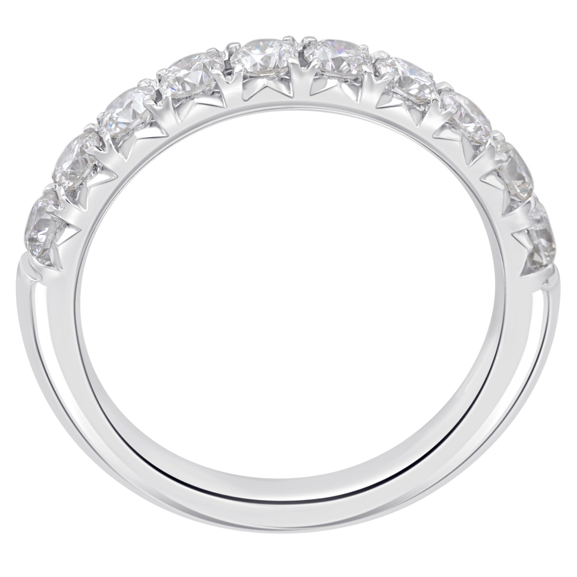 0.15 ct Diamant Brillant Memoire Ring aus 585er Weißgold von ONE ELEMENT – Bild 2
