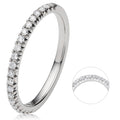 0.25 ct Diamant Brillant Memoire Ring aus 585er Weißgold von ONE ELEMENT – Bild 1