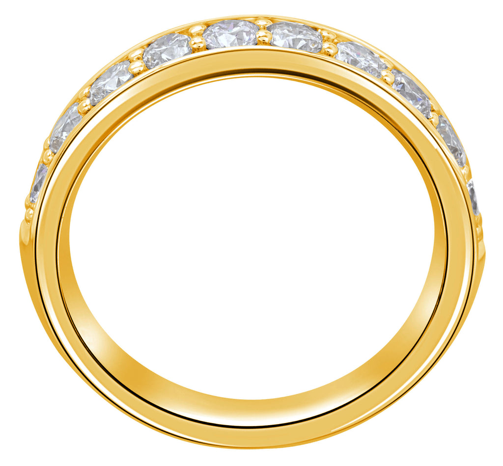 0.25 ct Diamant Brillant Memoire Ring aus 585er Gelbgold von ONE ELEMENT – Bild 1