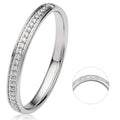 0.1 ct Diamant Brillant Memoire Ring aus 585er Weißgold von ONE ELEMENT – Bild 1