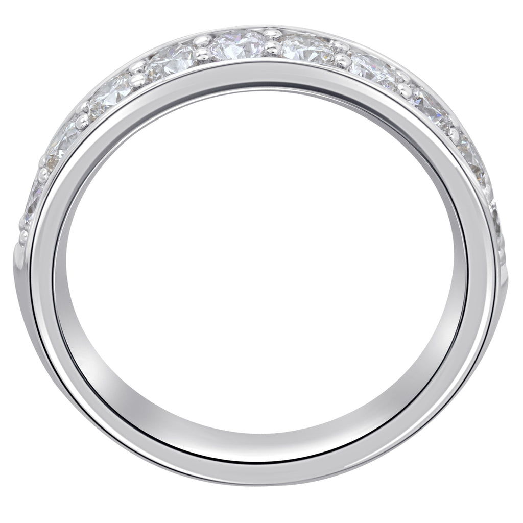 0.1 ct Diamant Brillant Memoire Ring aus 585er Weißgold von ONE ELEMENT – Bild 2