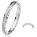 0.15 ct Diamant Brillant Memoire Ring aus 585er Weißgold von ONE ELEMENT – Bild 1
