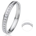0.25 ct Diamant Brillant Memoire Ring aus 585er Weißgold von ONE ELEMENT – Bild 1