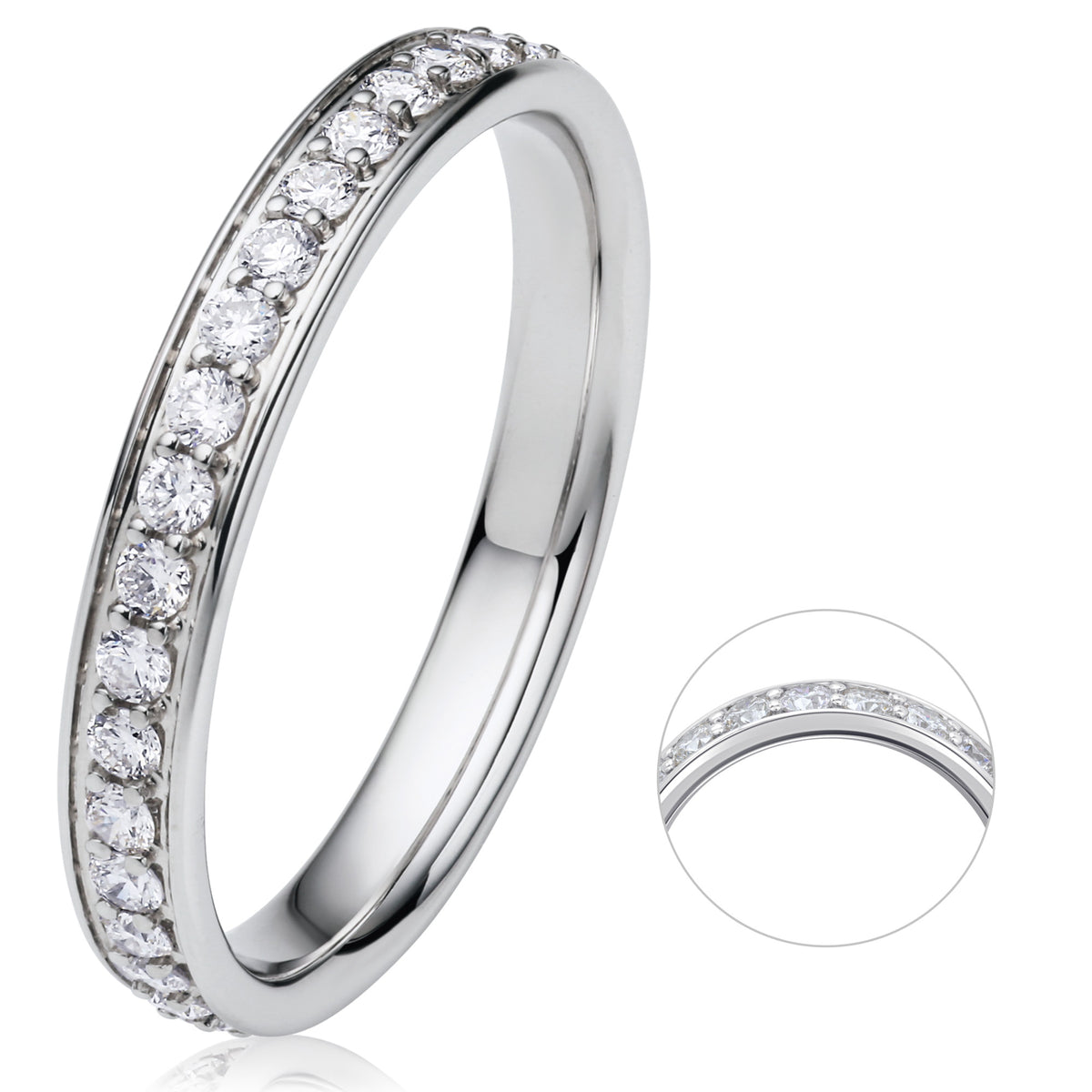 Memoire-Ring aus 585er Weißgold, 0,33 ct von ONE ELEMENT