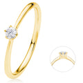 0.1 ct Diamant Brillant Ring aus 750er Gelbgold von ONE ELEMENT – Bild 1