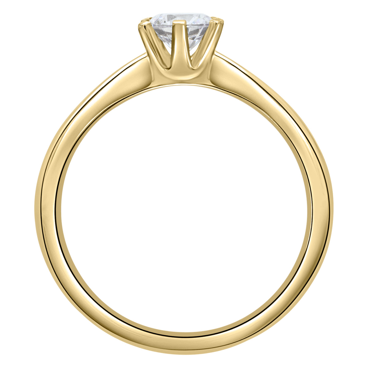 Diamantring aus 585er Gelbgold, 0,1 ct – weitere Ansicht 2