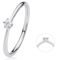 0.1 ct Diamant Brillant Ring aus 750er Weißgold von ONE ELEMENT – Bild 1