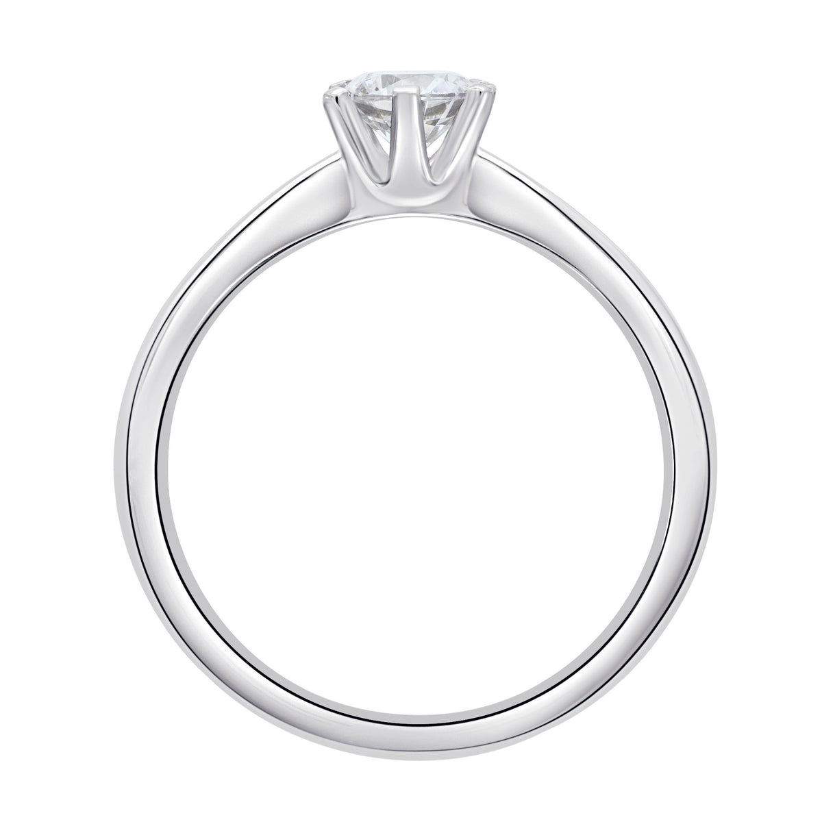 0.2 ct Diamant Brillant Ring aus 585er Weißgold von ONE ELEMENT – Bild 2