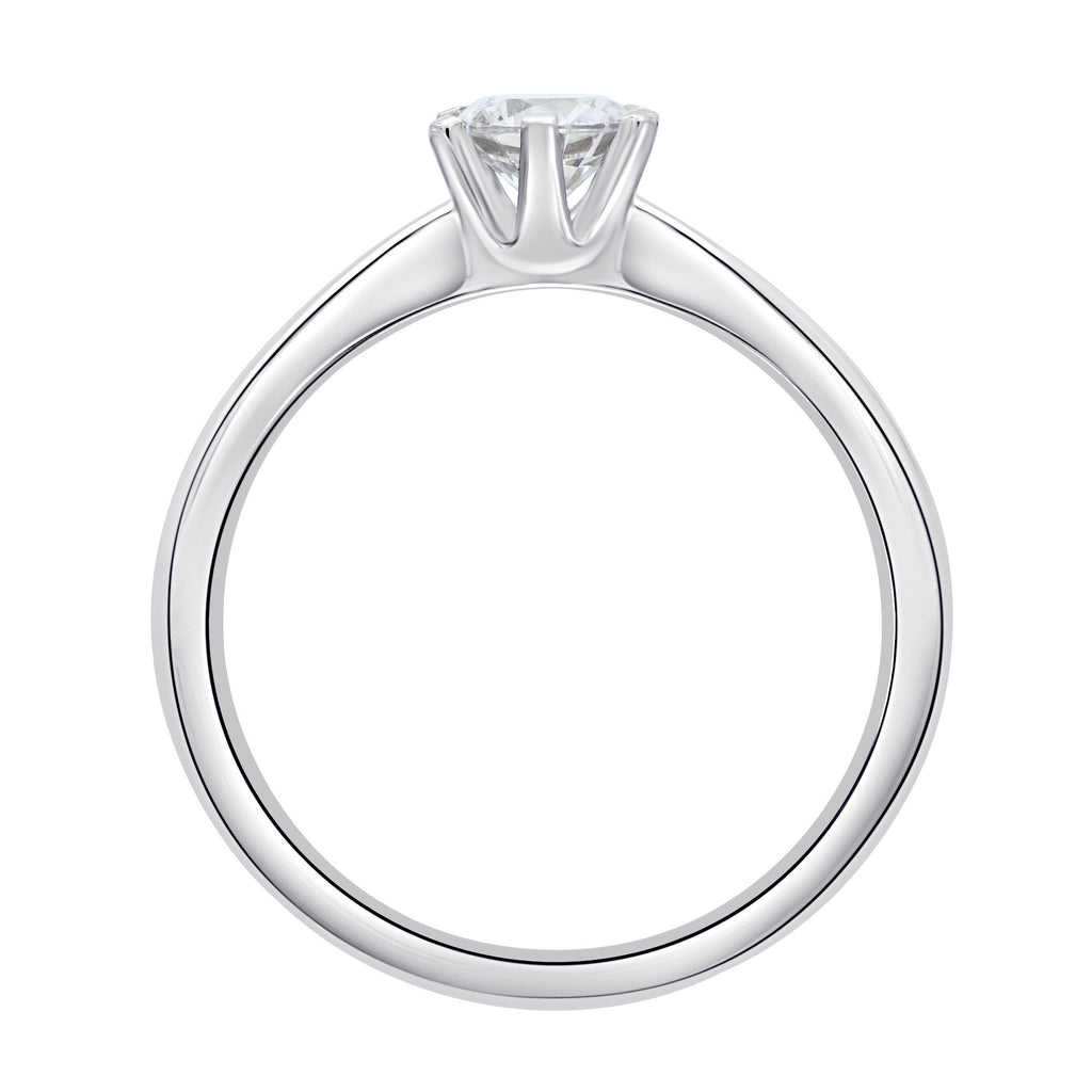 0.15 ct Diamant Brillant Ring aus 750er Weißgold von ONE ELEMENT – Bild 2