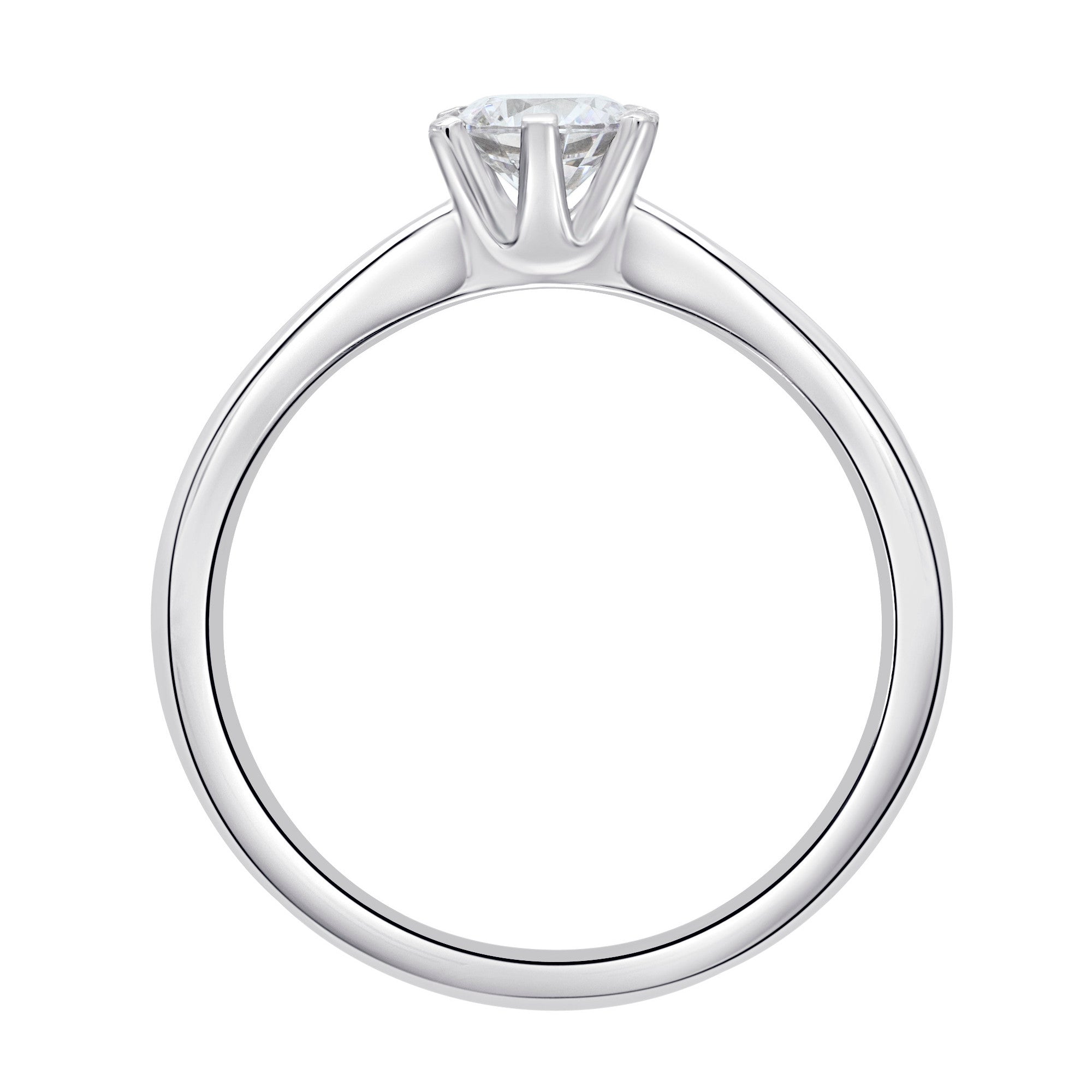 0.15 ct Diamant Brillant Ring aus 750er Weißgold von ONE ELEMENT – Bild 2