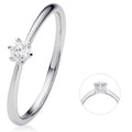 0.15 ct Diamant Brillant Ring aus 750er Weißgold von ONE ELEMENT – Bild 1