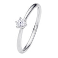 0.2 ct Diamant Brillant Ring aus 585er Weißgold von ONE ELEMENT – Bild 1