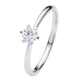 0.25 ct Diamant Brillant Ring aus 585er Weißgold von ONE ELEMENT – Bild 1