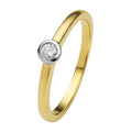 0.1 ct Diamant Brillant Zarge Ring aus 585er Gelbgold von ONE ELEMENT – Bild 1