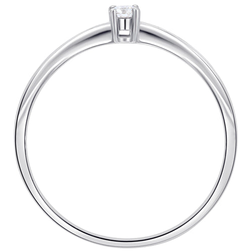 0,03 ct Diamant Brillant Ring aus 585er Weißgold von ONE ELEMENT – Bild 2
