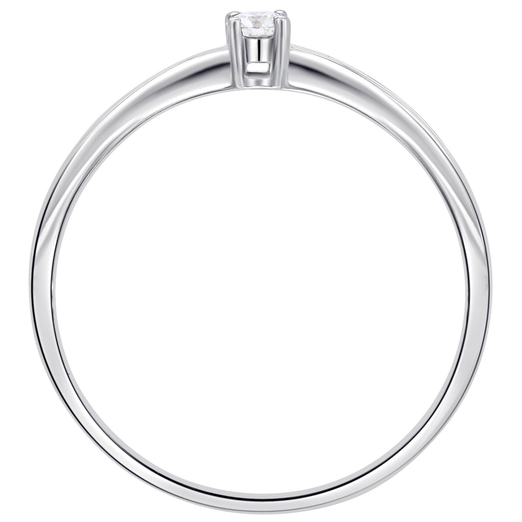 0,05 ct Diamant Brillant Ring aus 585er Weißgold von ONE ELEMENT – Bild 2