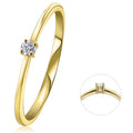 0,05 ct Diamant Brillant Ring aus 585er Gelbgold von ONE ELEMENT – Bild 1