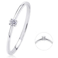 0,05 ct Diamant Brillant Ring aus 585er Weißgold von ONE ELEMENT – Bild 1