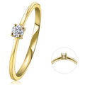 0,10 ct Diamant Brillant Ring aus 585er Gelbgold von ONE ELEMENT – Bild 1