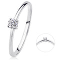 0,10 ct Diamant Brillant Ring aus 585er Weißgold von ONE ELEMENT – Bild 1