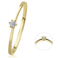 0,05 ct Diamant Brillant Ring aus 585er Gelbgold von ONE ELEMENT – Bild 1