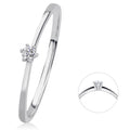 0,05 ct Diamant Brillant Ring aus 585er Weißgold von ONE ELEMENT – Bild 1