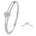 0,03 ct Diamant Brillant Ring aus 585er Weißgold von ONE ELEMENT – Bild 1