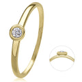 0,05 ct Diamant Brillant Ring aus 585er Gelbgold von ONE ELEMENT – Bild 1