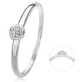 0,05 ct Diamant Brillant Ring aus 585er Weißgold von ONE ELEMENT – Bild 1