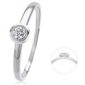 0,08 ct Diamant Brillant Ring aus 585er Weißgold von ONE ELEMENT – Bild 1
