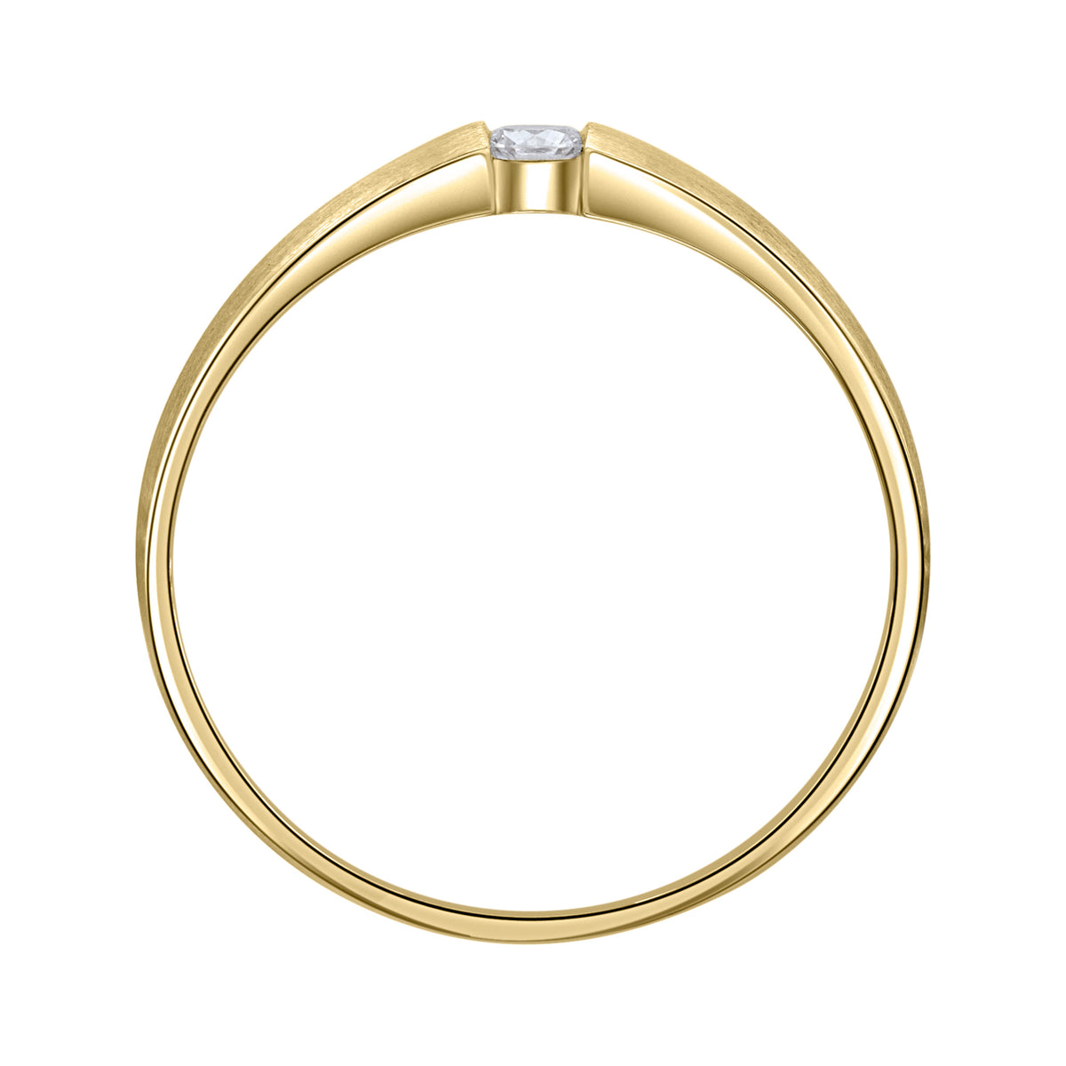 Diamantring aus 585er Gelbgold, 0,03 ct – weitere Ansicht 2