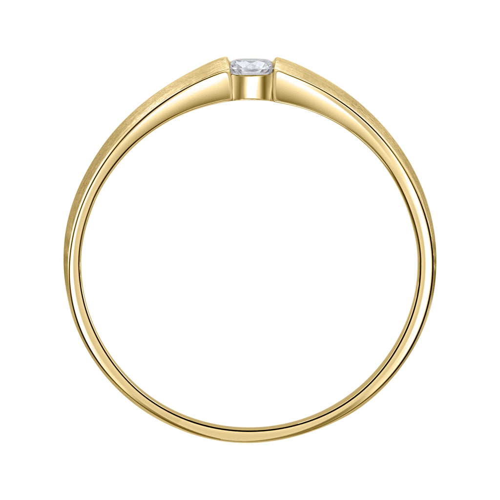 0,05 ct Diamant Brillant Ring aus 585er Gelbgold von ONE ELEMENT – Bild 2