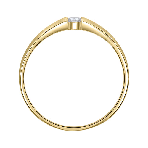 0,05 ct Diamant Brillant Ring aus 585er Gelbgold von ONE ELEMENT – Bild 2