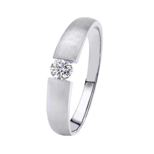 0,10 ct Diamant Brillant Ring aus 585er Weißgold von ONE ELEMENT – Bild 1