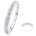 0,07 ct Diamant Brillant Memoire mit Center Ring aus 585er Weißgold von ONE ELEMENT – Bild 1